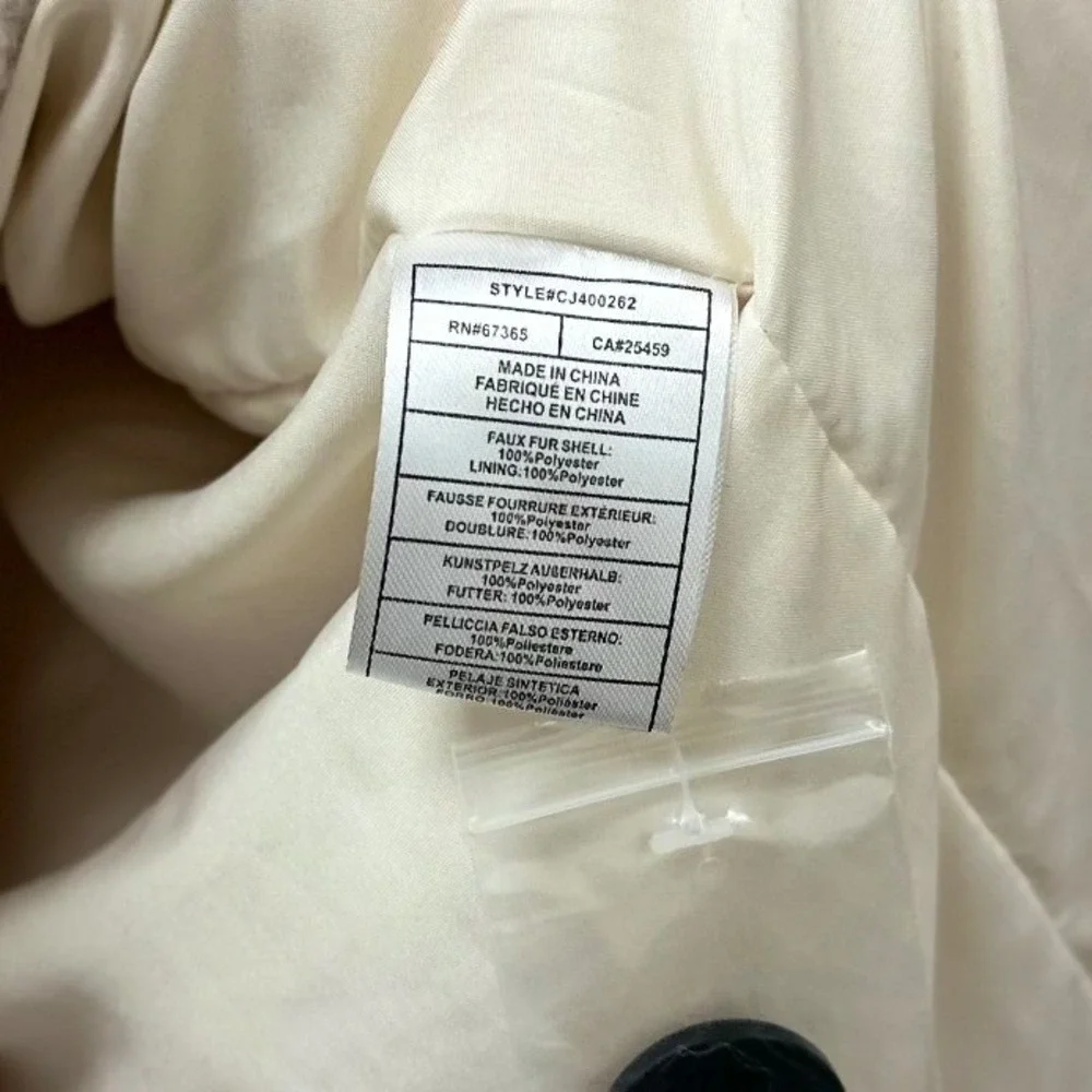 Cupcakes‎ & Cashmere Havana Sherpa Overcoat Cream L